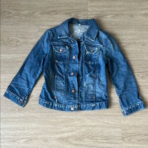 7 For All Mankind Blue Denim Jacket size  XS